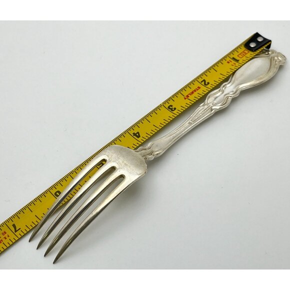 Vintage Holmes & Edwards Salad Forks Set of 5 Chalon Chatsworth Monogrammed - Picture 4 of 10